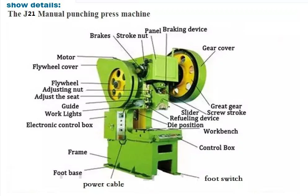 J21-40 Steel Hole Punching Machine//Precision Arbor Press